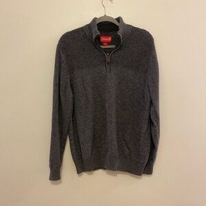 Coleman Charcoal Zip-Up Sweater